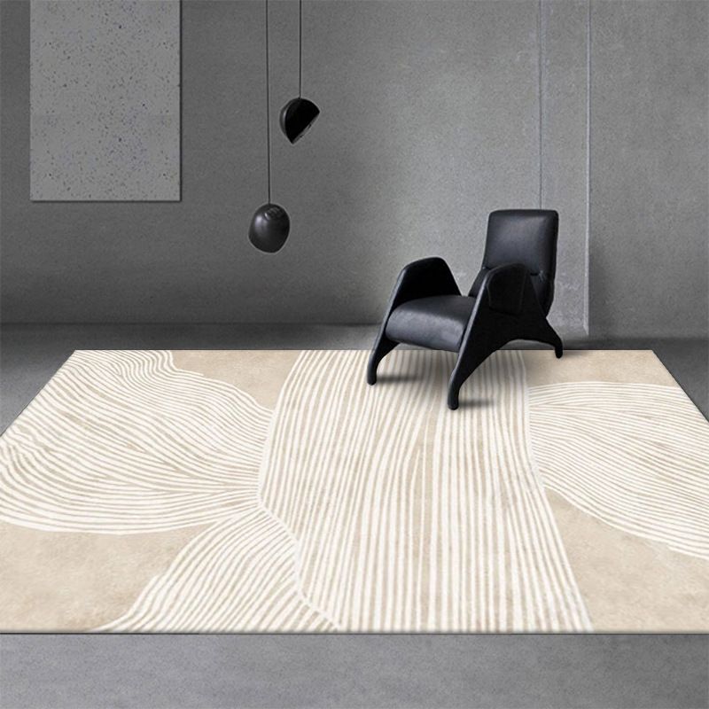 Zwart modern tapijt polyester patroon tapijt wasbaar tapijt voor woningdecoratie