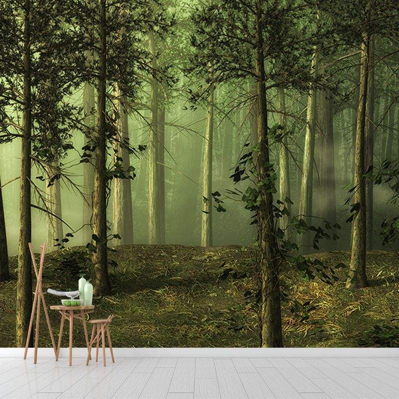 Modern Style Wall Mural Wallpaper Forest Sitting Room Wall Mural