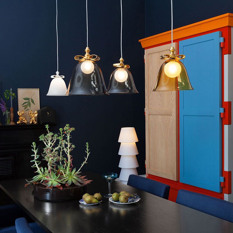 Verre Verre Hanging Light Modern Style Séménagement à l'éclairage pendentif pour le salon