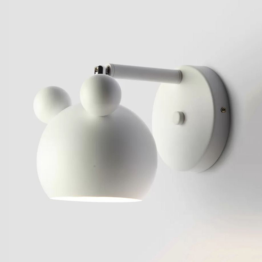 Rotatable Single Light Mouse Wall Light Nordic Stylish Metal Sconce Light for Study Room