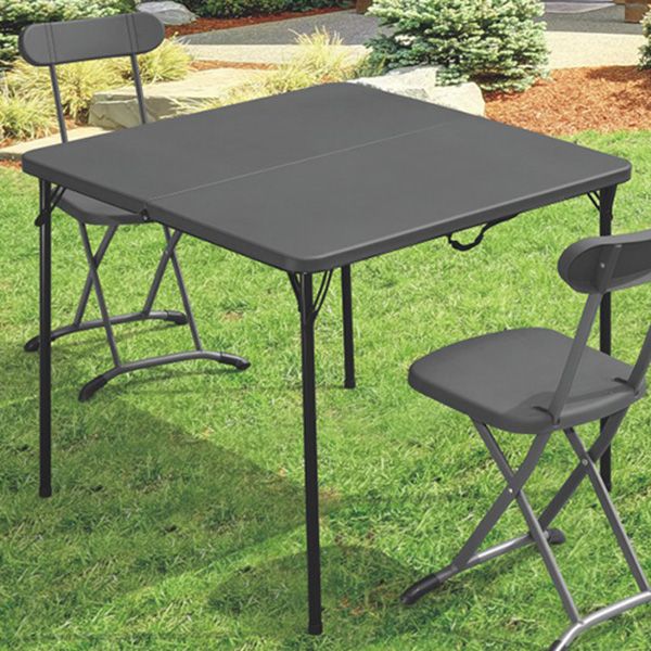 Contemporary Square Dining Table Plastic Folding Catio Table