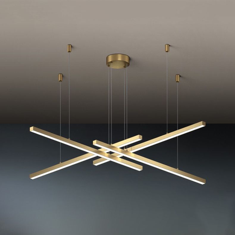 Multi-Light Chandelier Lighting Fixtures Metal Modern Hanging Chandelier for Living Room