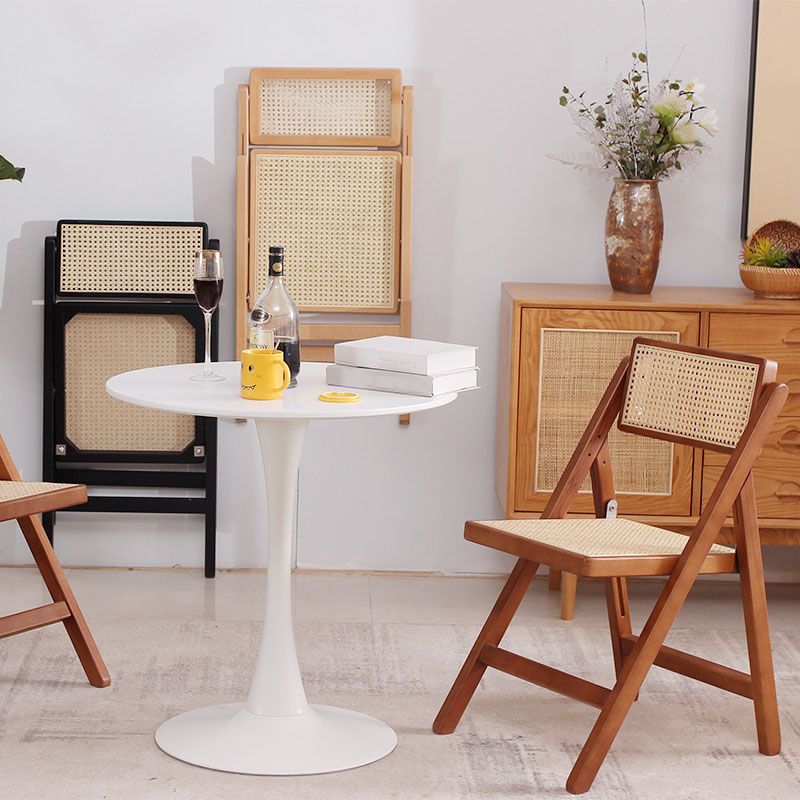 Silla de madera de haya de estilo tradicional, silla de cocina individual con respaldo abierto