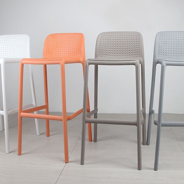 Taburete de comedor de cocina de plástico escandinavo