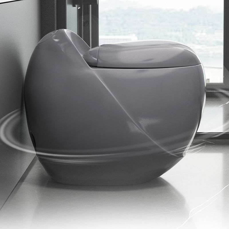 Contemporary Skirted Toilet Bowl One Piece Urine Toilet with Seat