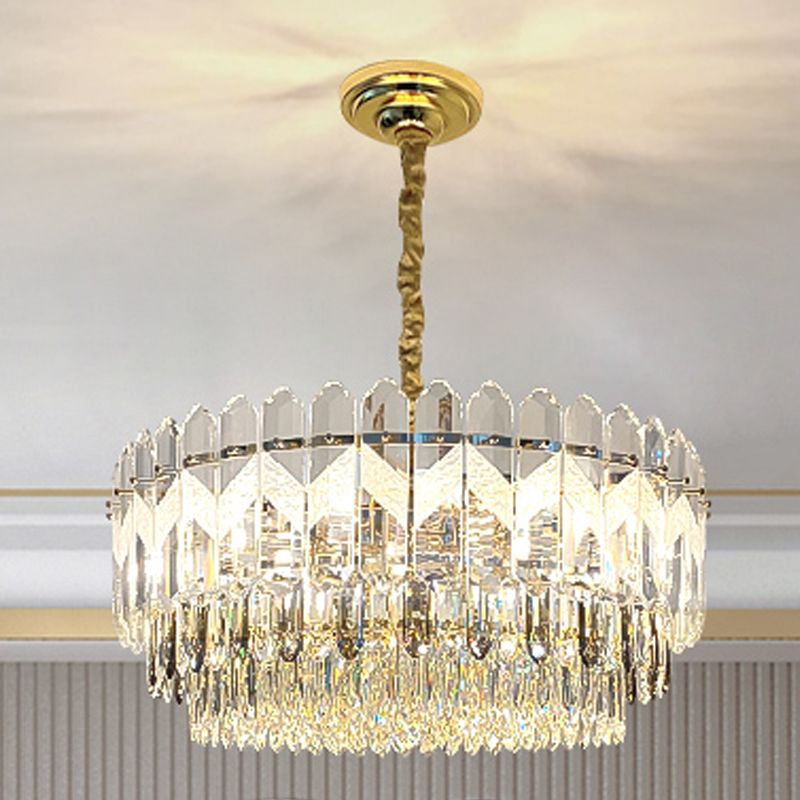 Fissaggi di illuminazione sospesa orbicolare moderni lampadari di cristallo per sala da pranzo
