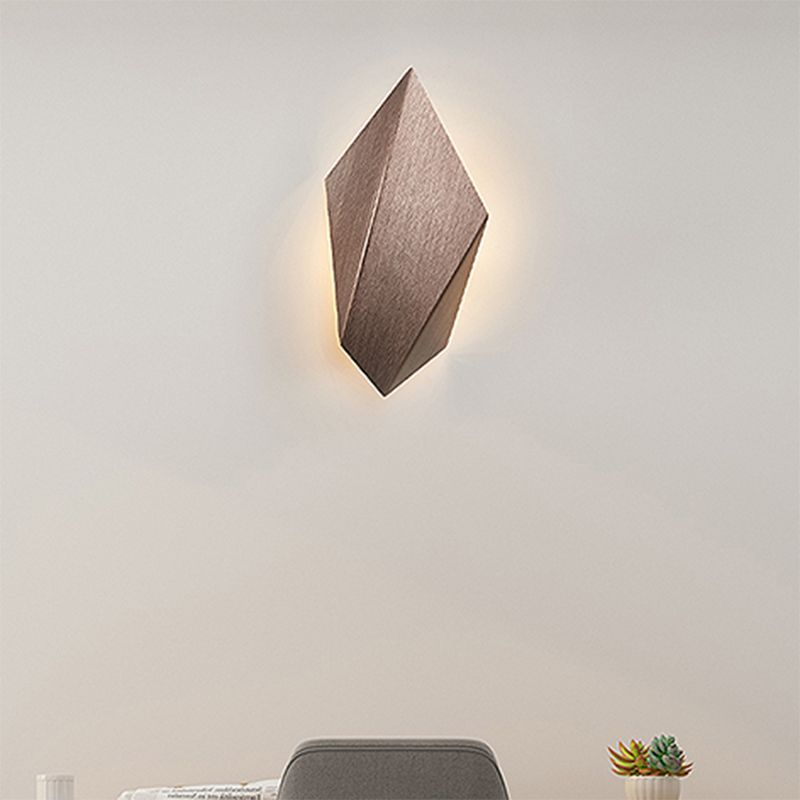Metal Geometric Wall Mounted Light Postmodern 1 Light Black/Grey/White Sconce Light Fixture