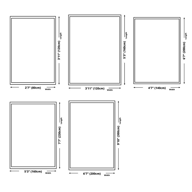 Alfombra de lujo verde oscuro alfombra gráfica de poliéster rugf sin deslizamiento para sala de estar para sala de estar