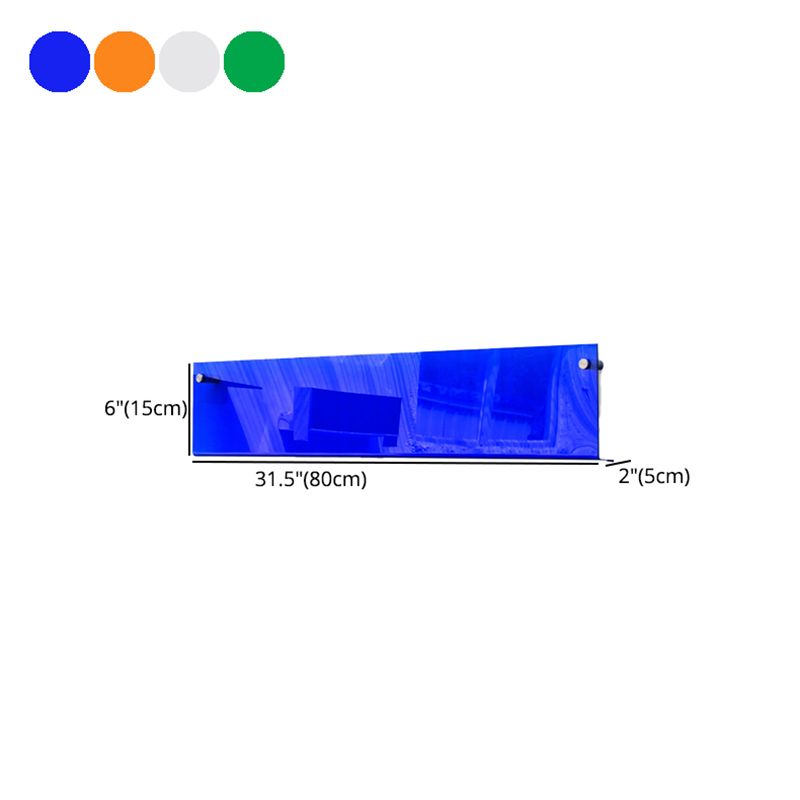 Scandinavian Floating Bookcase Acrylic Closed Back Bookshelf