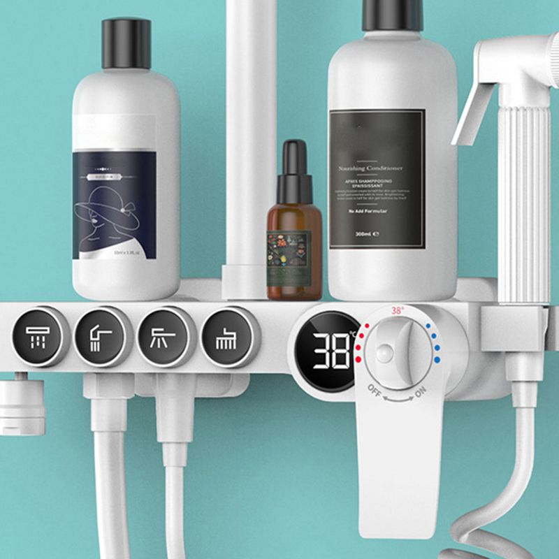 Modern Shower System Wall Mounted Spot Resist Round Shower System with Hand Shower