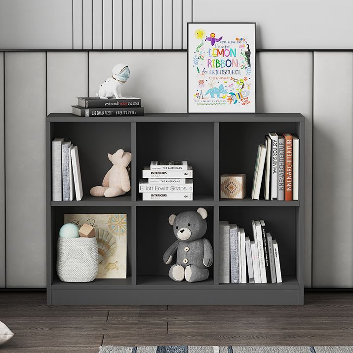Wooden Standard Bookshelf Modern Closed Back Bookcase for Home Office