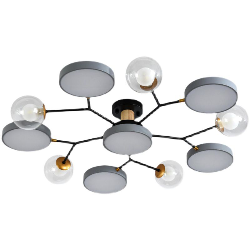 Modern Style Starburst Ceiling Light Creative Flush Mount Light for Bedroom Drawing Room
