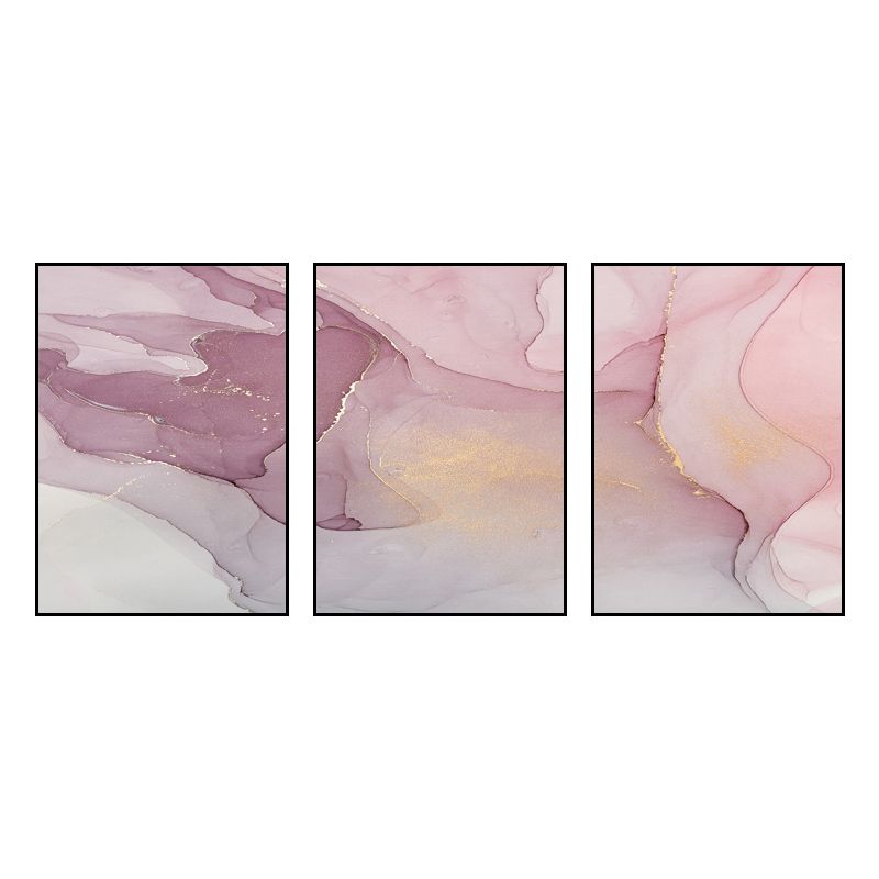 Ombre Pattern Painting for Boys Room in Light Color, Multiple Sizes, Set of Three