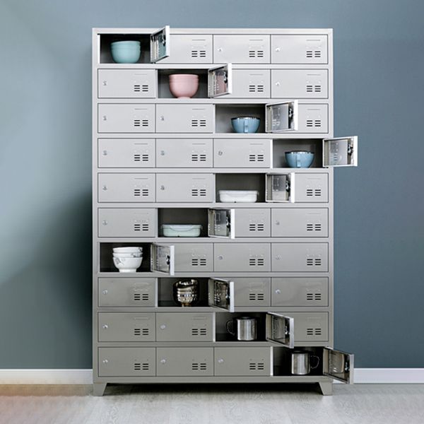 Metal Industrial Cabinet for Bathroom Steel Storage Cabinet with Hinged Door