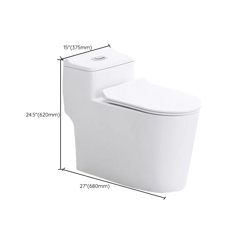 Traditional One-Piece Flush Toilet Floor Mount Urine Toilet for Bathroom