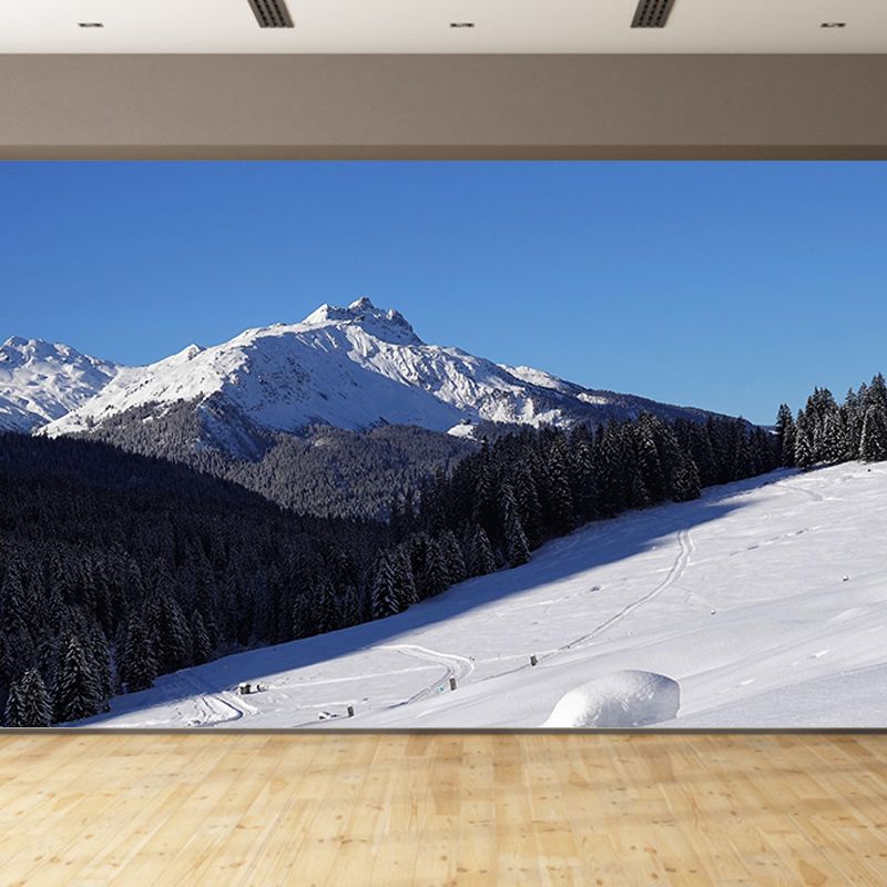 Mountain Landscapes Mural Wallpaper Mildew Resistant Living Room Decoration