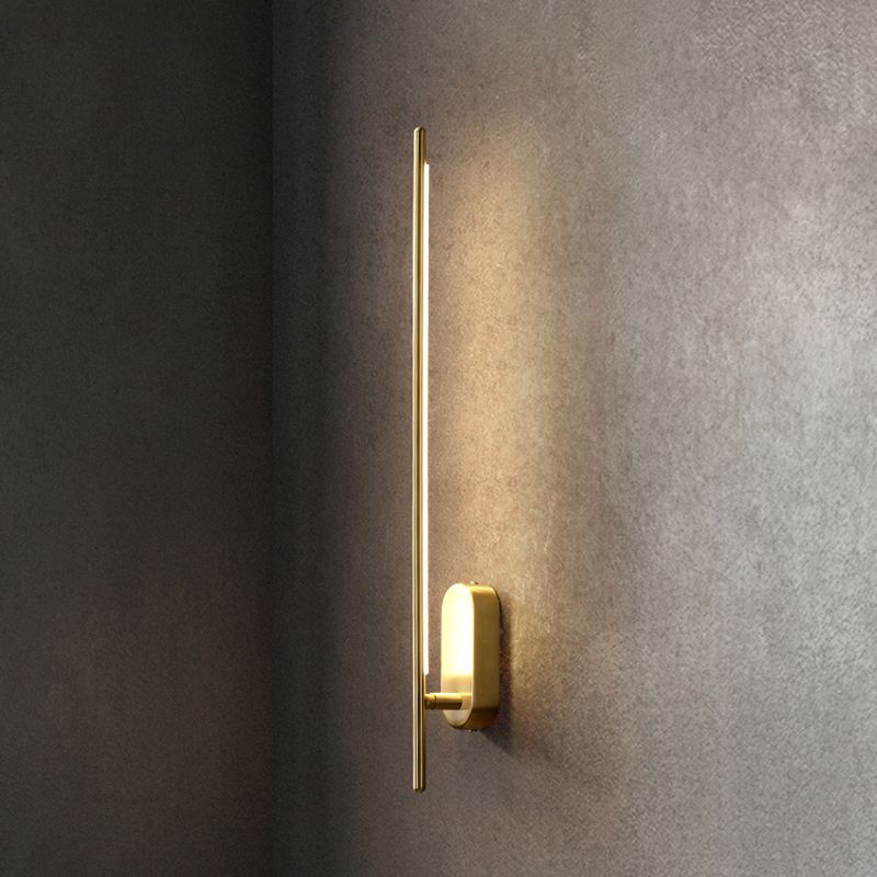 Linear LED Wall Light Sconces Modern Minimalist Style Copper Wall Lights