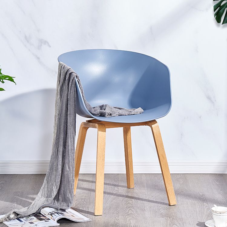 Silla de té de té de leche moderna sólida sillón de plástico para acabado mate silla de comedor