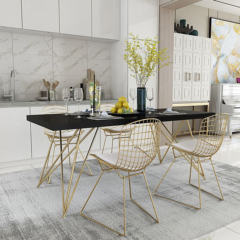 Luxury Style Dining Table Rectangle Dinette Table for Home Kitchen