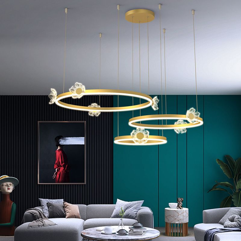 Plafond de cercle en métal à plusieurs niveaux