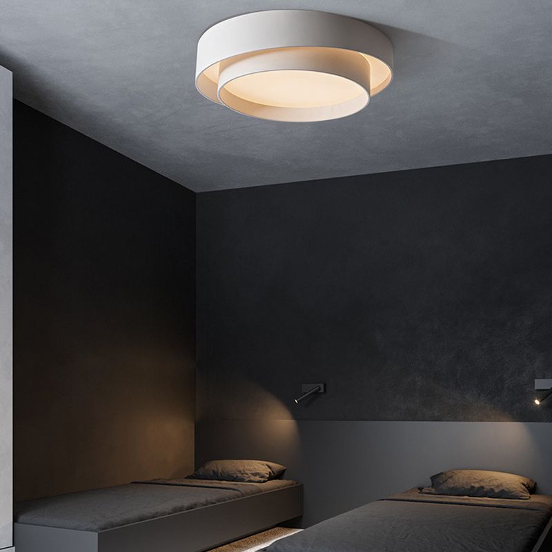Metal Round Flush Mount Ceiling Light Nordic LED Flush Mount Lighting for Bedroom