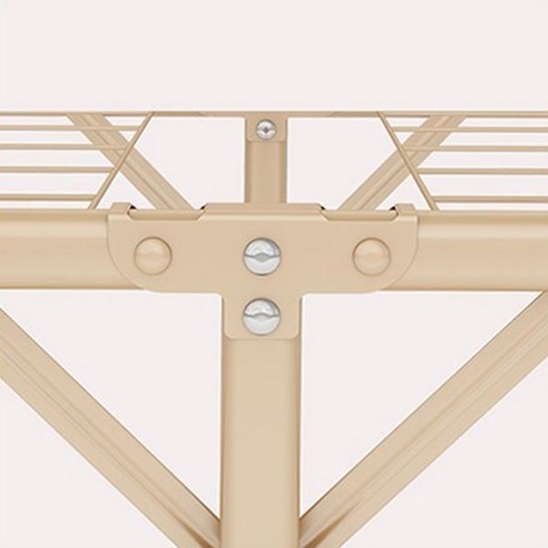 Contemporary Folding Wardrobe Armoire Gold Steel Frame Wardrobe