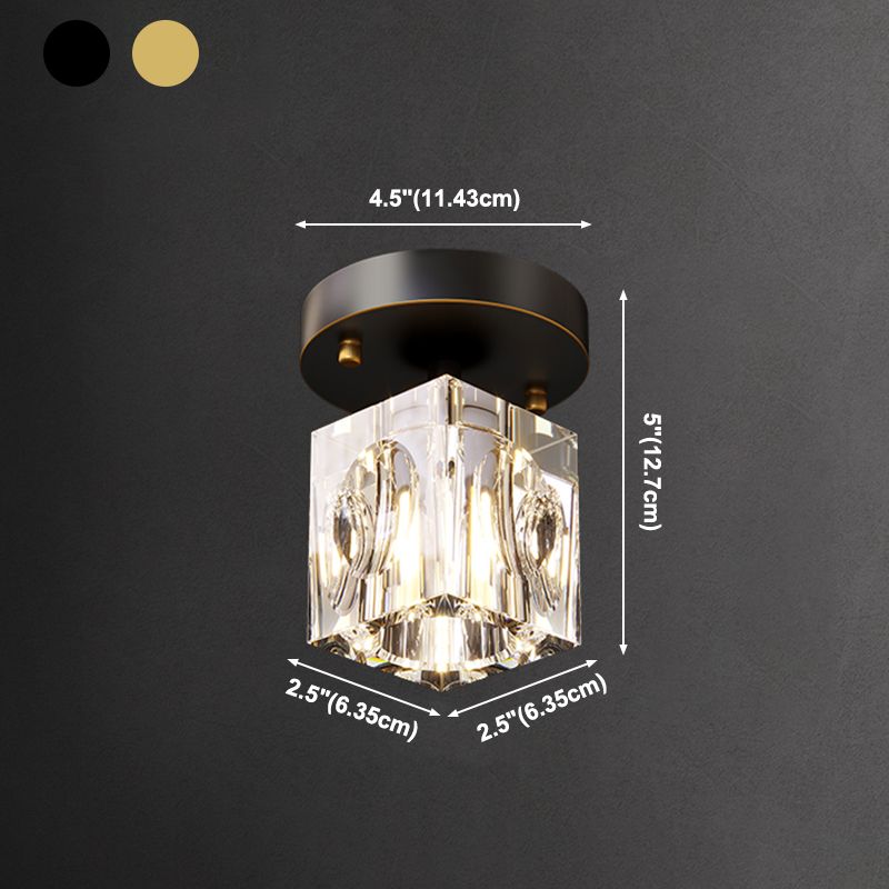 Plafoniera da soffitto in cristallo con montaggio a incasso Plafoniere contemporanee