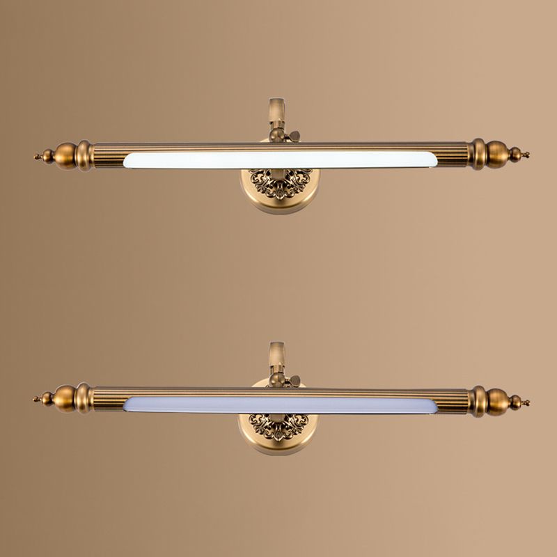 Idées d'éclairage mural à LED Minimaliste moderne sur miroir pour la salle de bain