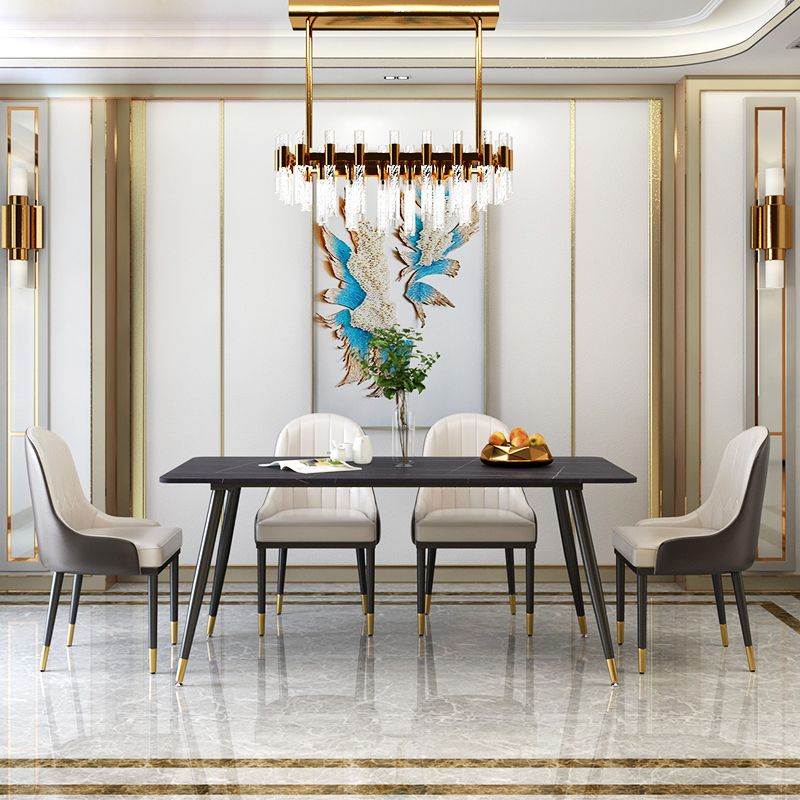 Modern 1/2/5/6/7 Pieces Dining Set Stone Top Dining Furniture Set