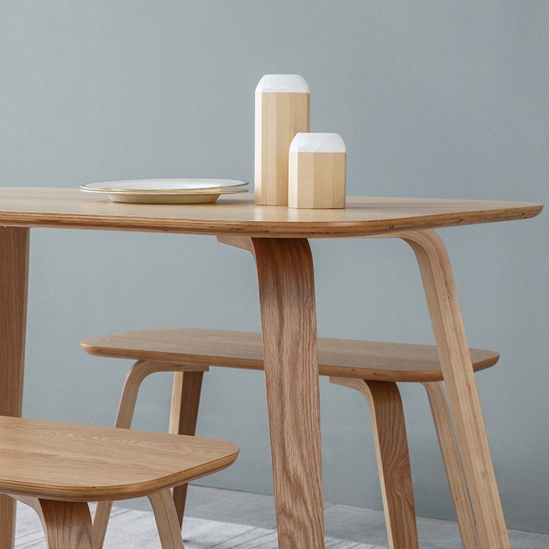 Solid Wood Dining Room Table Contemporary Natural Dining Site Table