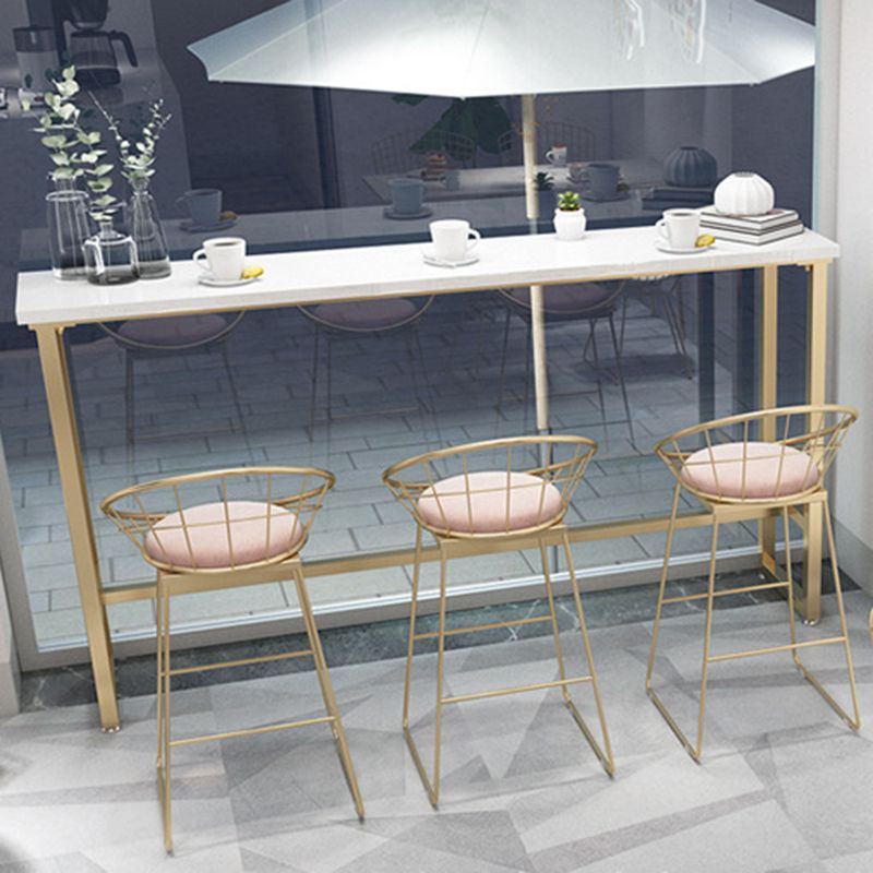 Rectangle Bar Table Contemporary Pub Table for Indoor and Breakroom