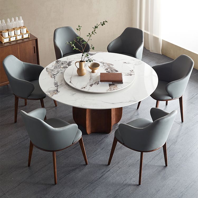 Modern Sintered Stone Dining Round Table Set 1/2/4/7 Pieces Dining Set