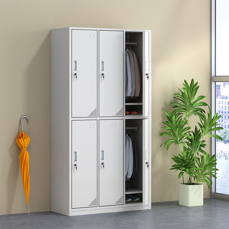 Steel Storage Cabinet with Hinged Door Contemporary Indoor Cabinet