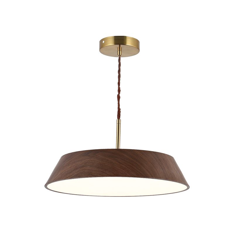 Geometric Shape Metal Hanging Light Modern 1 Light Hanging Mount Light Fixtures in Brown