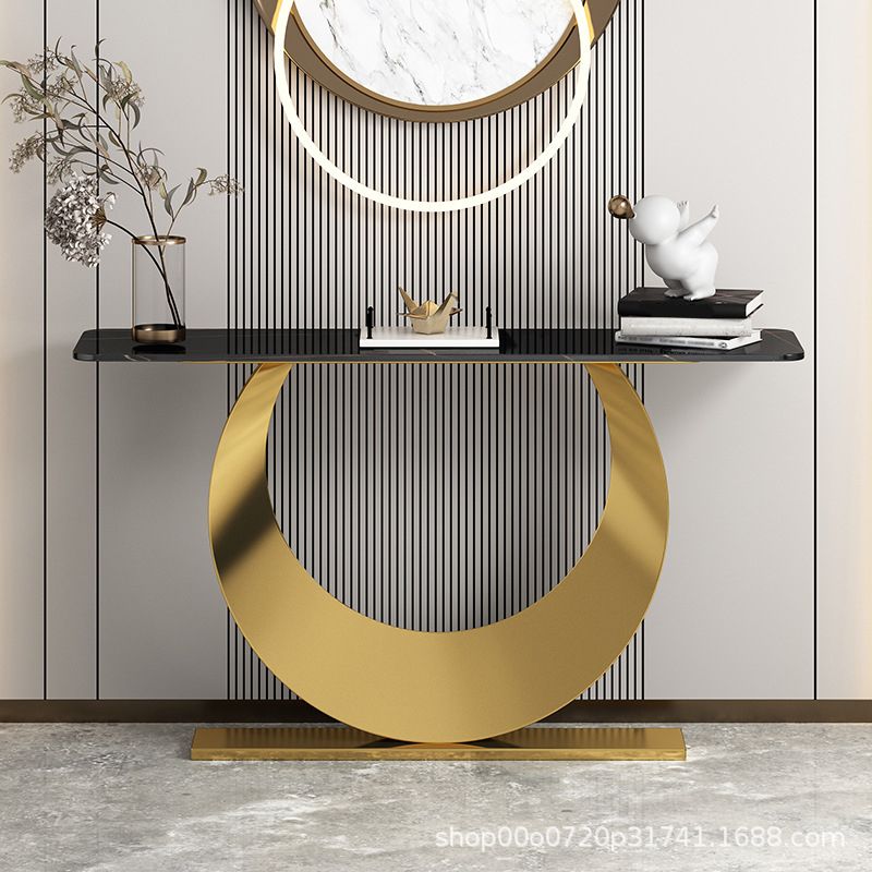 Contemporary Console Accent Table Antique Finish Rectangle Console Sofa Table