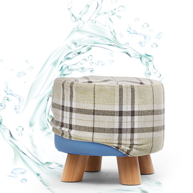 Fabric Standard Stool Modern Style Simple Household Footstool