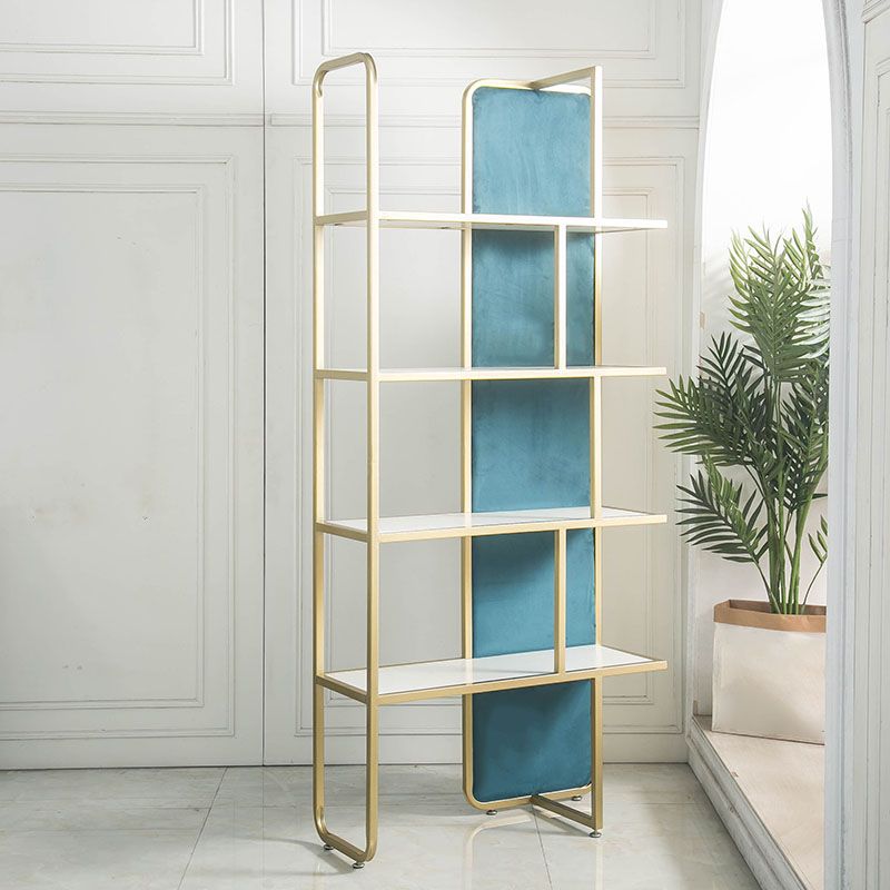 Modern Bookcase Metal Open Back Bookshelf for Home Office Use