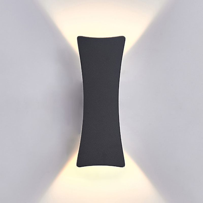 Moderne Aluminium Wandleuchten im Freien 2-Licht-Wandmontage für Garten