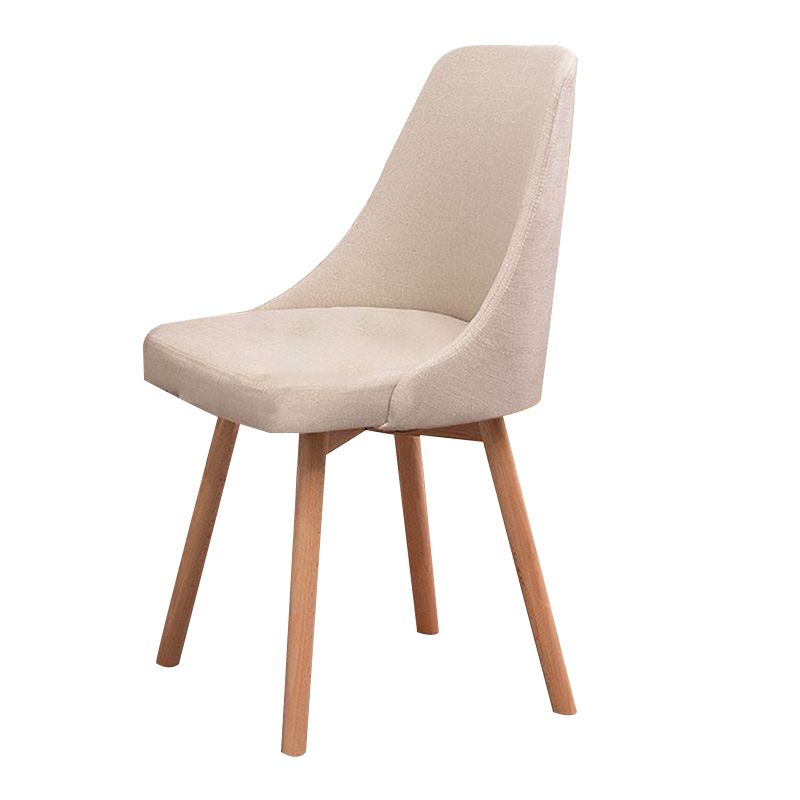 Solid Wood Dining Chair Industrial Style Swivel Side Chair for Dining Room