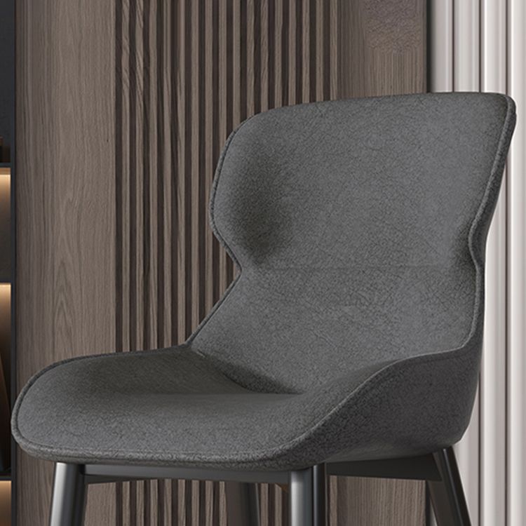 Chaise Parsons de style industriel, chaises de salle à manger sans accoudoirs avec pieds en métal