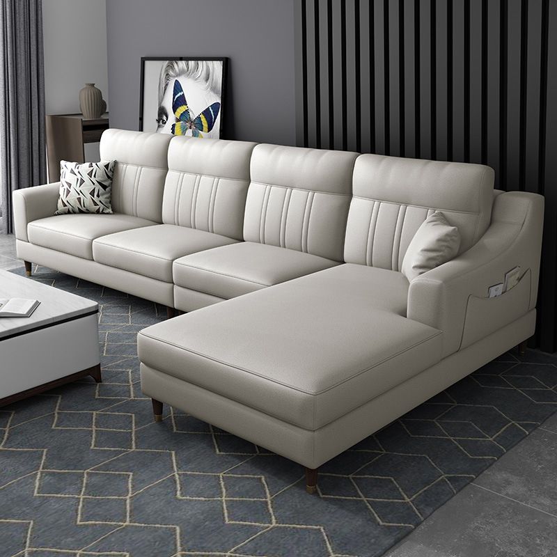 Modernism 4-seater Sectional with Storage Sloped Arm Sectional
