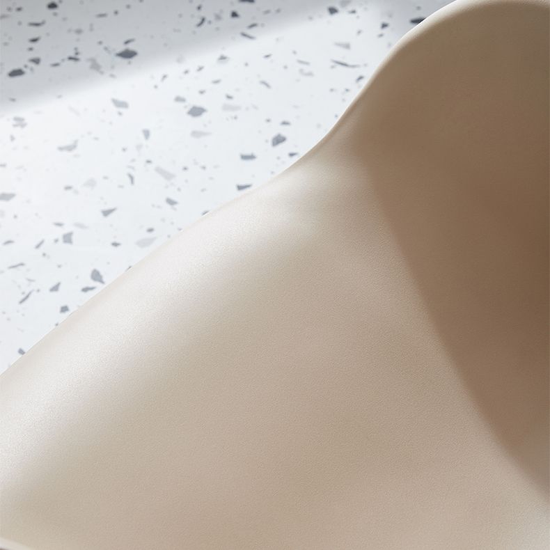 Sedie da pranzo e accento contemporanee sedia a schiena solida in plastica opaca