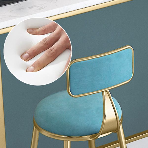 Glam Faux Marble Bar Set 1/2/4 Pieces Rectangle Counter Table Set for Indoor