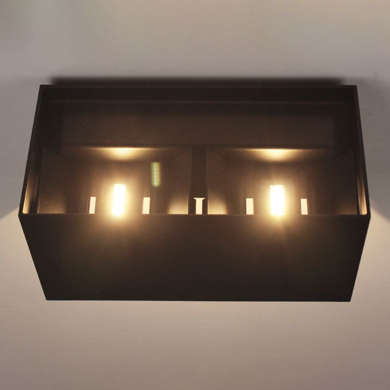 Modern Minimalist Style Geometrical Wall Mounted Light Fixture Metal 2 Lights Wall Lights