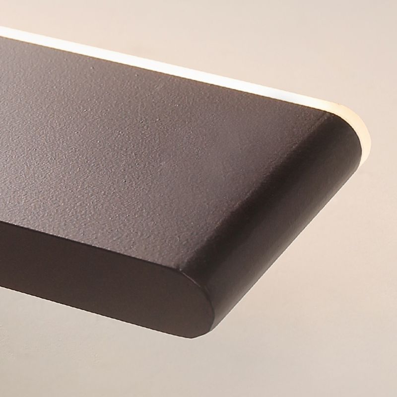 Single Modernism Polished Finish Wall Mounted Sconce Metal LED Wall Light