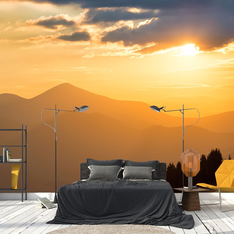 Big Mountain Landscape Wallpaper Mural Waterproofing Modern Living Room Wall Art