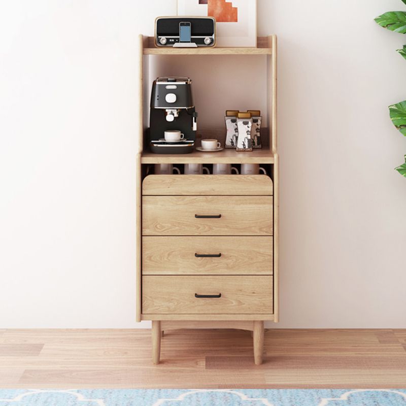 Wooden Sideboard Contemporary Style Home Side Board with Drawers