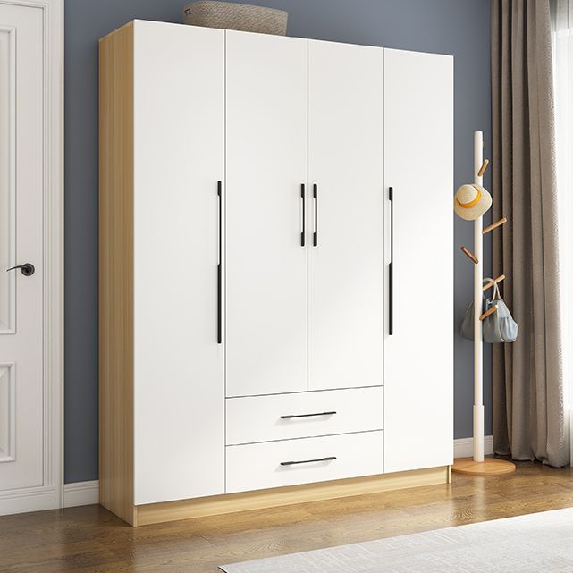 Engineered Wood Wardrobe Armoire Modern Style Wardrobe for Bedroom
