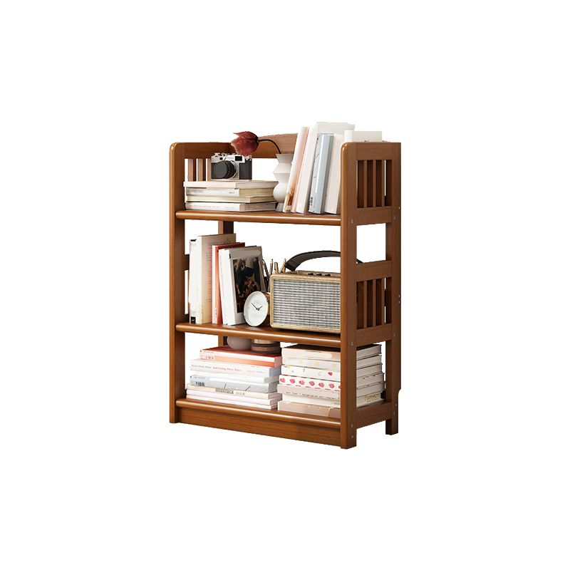 Scandinavian Style Open Back Bookshelf Standard Wooden Bookcase for Study Room