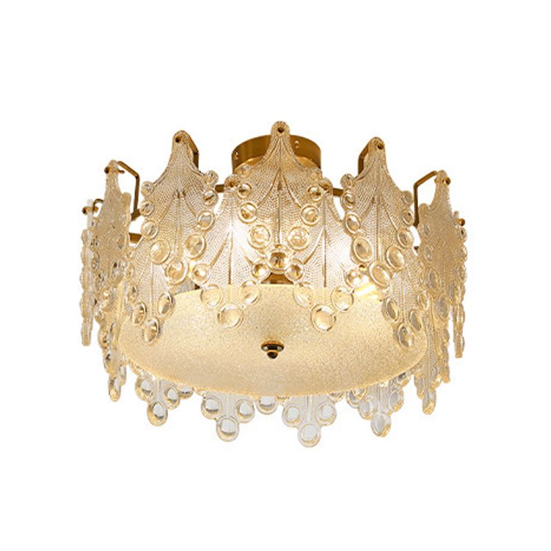 Nordic Glass Ceiling Light Simple Flush Mount Light Fixture for Sitting Room
